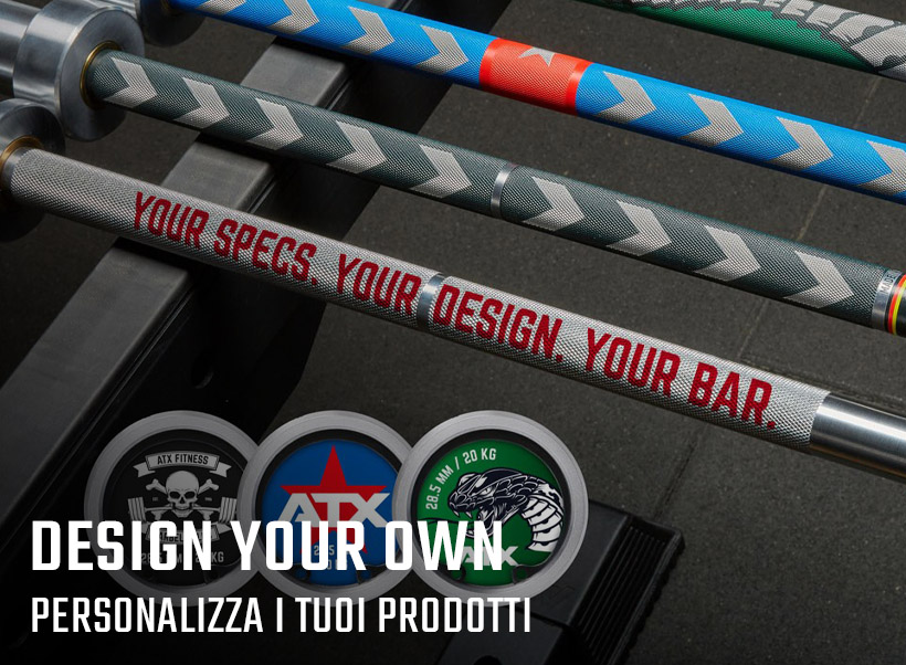 Design Your Own - personalizzazioni per palestra e fitness - top skills